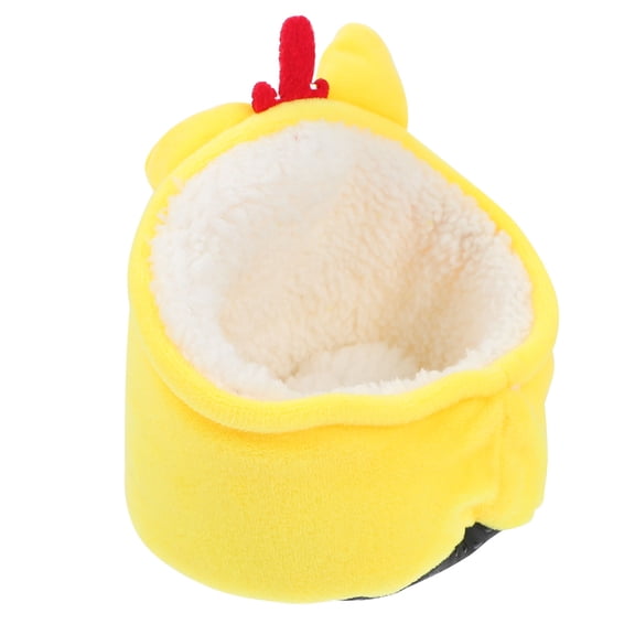 ifundom Yellow Plush Hamster Bed House for Winter Warmth and Comfort