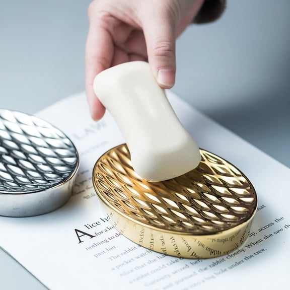 ifundom Decorative Soap Holder 1Pc Bathroom Soap Dish with Draining Design for Home and Bathroom Use