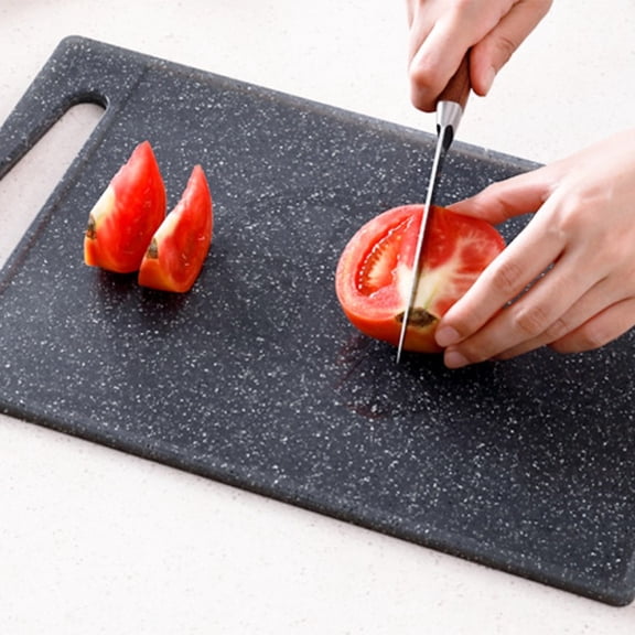 ifundom Grey Plastic Cutting Board with Anti- Edges, Kitchen Chopping Board for Food Prep