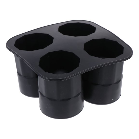 ifundom Silicone Resin Mold 1Pc Cylindrical Glass Mold Black Easy to Demold for Parties Hotels Restaurants Bars
