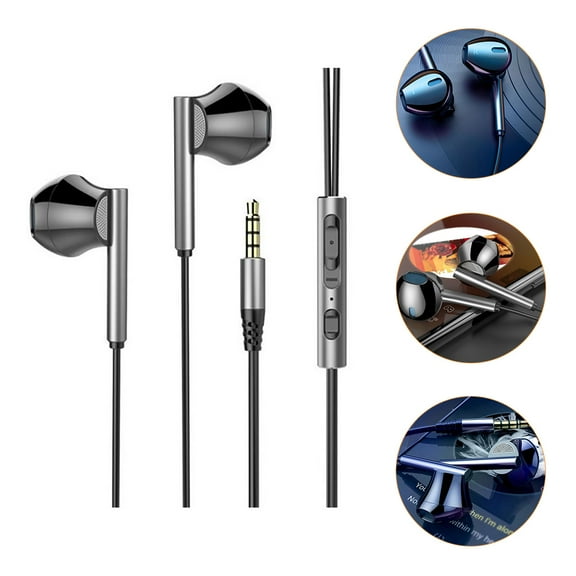 ifundom 1Pc in-Ear Black Gaming Earphone Compatible with Pc and Music Devices