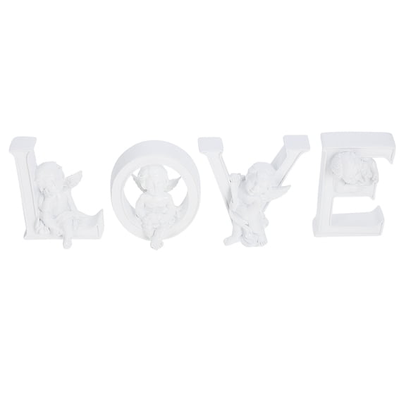 ifundom European Style Alphabet Resin Decor Set for Weddings, Couples, Events - Elegant Decorative Letters for Home and Party