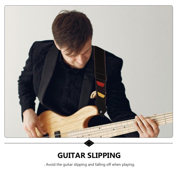 ifundom 1Set Premium Guitar Shoulder Strap Kit Assorted Colors Durable and Comfortable