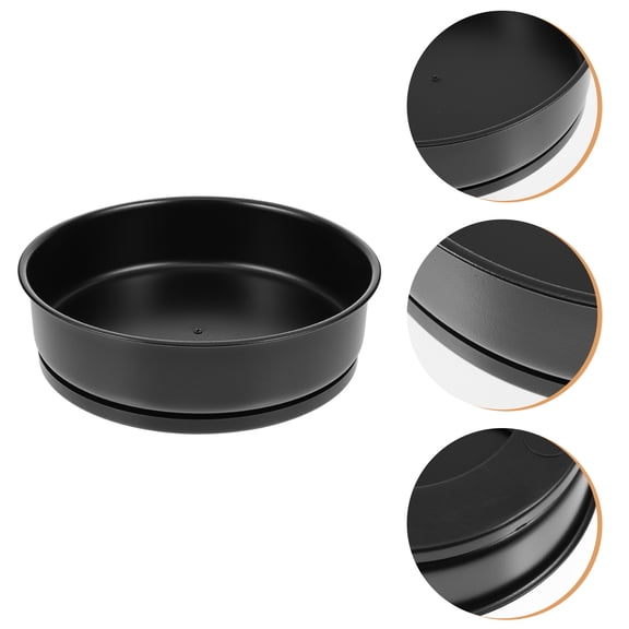 ifundom Black Rotating Storage Tray, Multipurpose Kitchen Organizer for Pantry, Cabinet, Countertop, Home Storage Solution