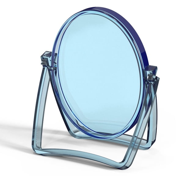 ifundom Oval Desktop Mirror Mold Set White Silicone Non-Stick Handmade Mirror Casting with Clear Acrylic Lens