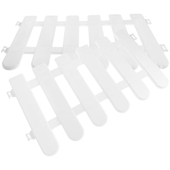 ifundom White Plastic Decorative Fence Set for Outdoor Yard, Garden, Villa Landscape Border and Patio Decoration