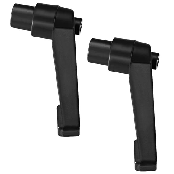 ifundom 2Pcs Metal Adjustable Knob Handle with Thread for Machine Fast Adjustment Black