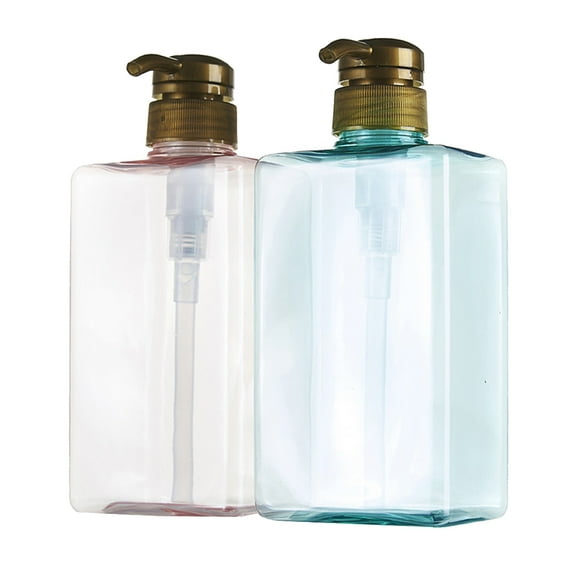 WHAMVOX 2Pcs Plastic Pump Container for Safe Cosmetic Storage and Refill Use
