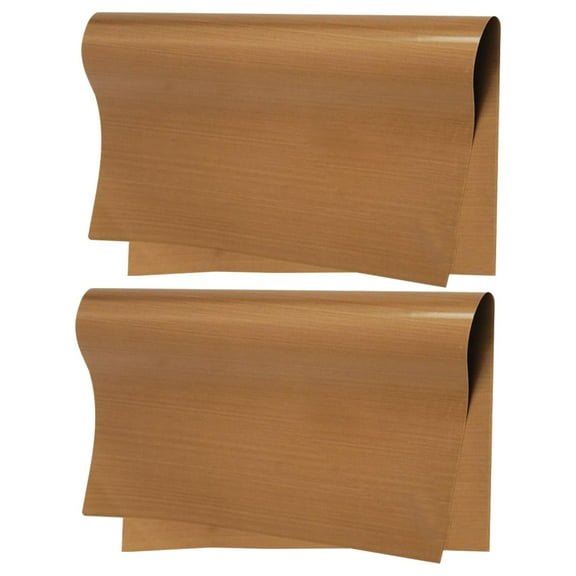 ifundom Nonstick Reusable Baking Mat Set, 2 Light Brown Smooth Cake Pan Liners for Oven, ,