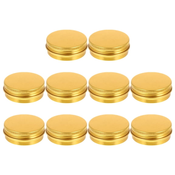 ifundom 20-Pack Aluminum Tin Jars with Golden Lids, Refillable Containers Perfect for Candles, Creams, and Handmade Storage