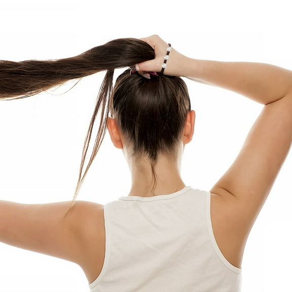 ifundom 20Pcs Black Elastic Hair Ties Ponytail Holders for Women and Girls Daily Wear and Party Accessories