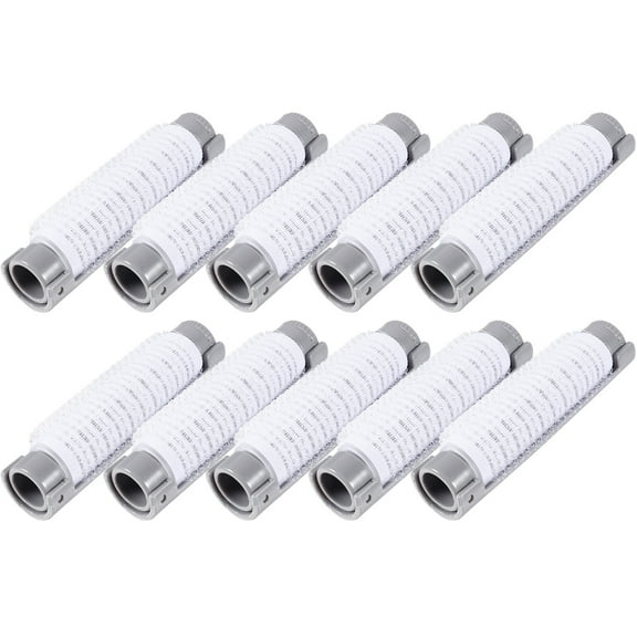 ifundom 20Pcs Hair Rollers Plastic Wave Curlers Secure Clip Hair Styling Tools Grey