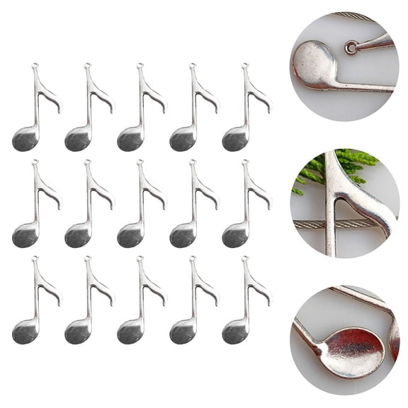 ifundom 20pcs Brass Musical Note Charms for Jewelry Crafting, Projects, Handmade Accessories and Decorative Art Supplies