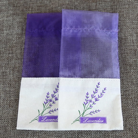 ifundom 24Pcs Purple Lavender Sachet Pouches with Ribbon Closure Suitable for Storage in Wardrobe and Car