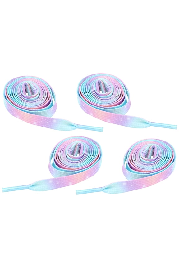 2 Pairs Multi-Function Gradient Color and Stylish Replacement Shoe Straps for Sneakers and Casual Shoes