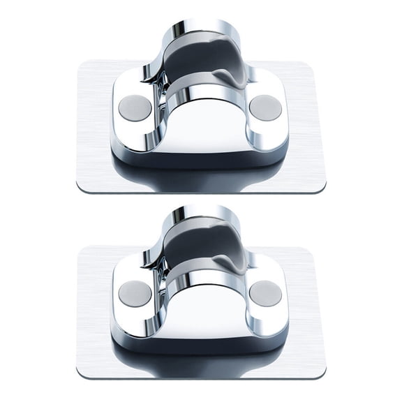 ifundom 2-Pack Adhesive Shower Brackets, Lightweight ABS Bathroom Holders for Easy Installation and Secure Mounting