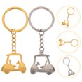 thumbnail image 1 of ifundom 2Pcs Sophisticated Metal Keyring with Golf Course Car Charm Elegant Design Assorted Colors, 1 of 8