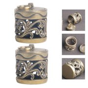 ifundom Copper Fragrance Balls Container Light Brown Portable Aroma Accessory 2Pcs