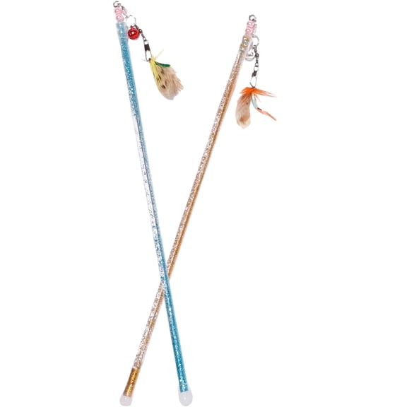 ifundom Acrylic Cat Teasers for Indoor Cats Fun Exercise and Stress Relief 2Pcs