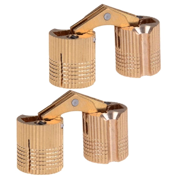 ifundom 2Pcs Premium Copper Automatic Hinges for Smooth Opening and Closing of Cases