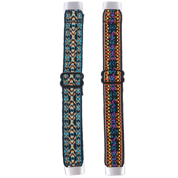 ifundom 2-Pack Adjustable Elastic Nylon Watch Bands Replacement Straps for Wristwatches Comfortable