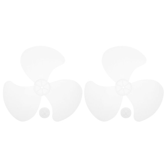 ifundom 2Pcs Fan Leaves for Table Fan White Plastic Cooling Low Noise General Users