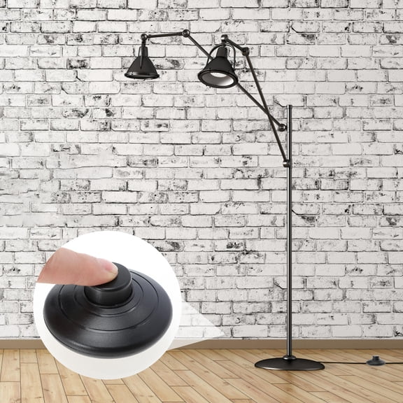 ifundom 2-Pack Black Plastic Lamp Foot Pedal Switch for Easy and Control, Material for Convenient Use