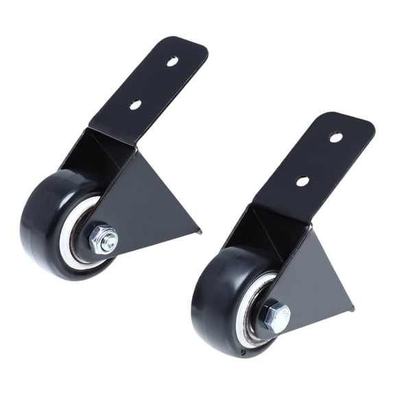 ifundom 2-Pack Universal Rubber Furniture Casters with Smooth Rolling Black Frame Wheels for Chairs and Sofas