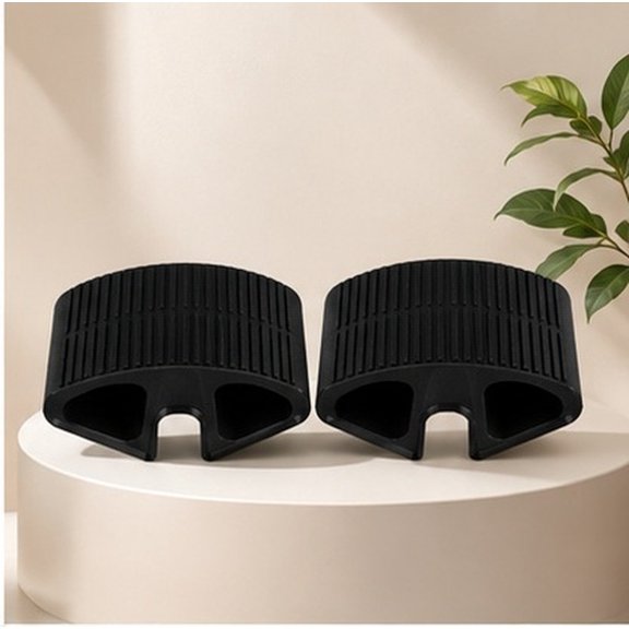 ifundom 2Pcs Black Plastic Replacement Step Pads Non Slip Cushions for Dorm Loft Bed Ladder