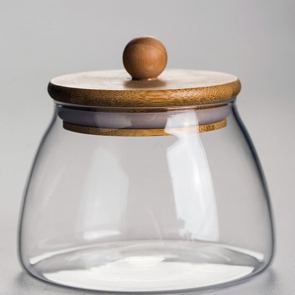 ifundom 2-Pack Multi-Purpose Glass Storage Containers with Lids for Snacks, Candy, and Food Storage