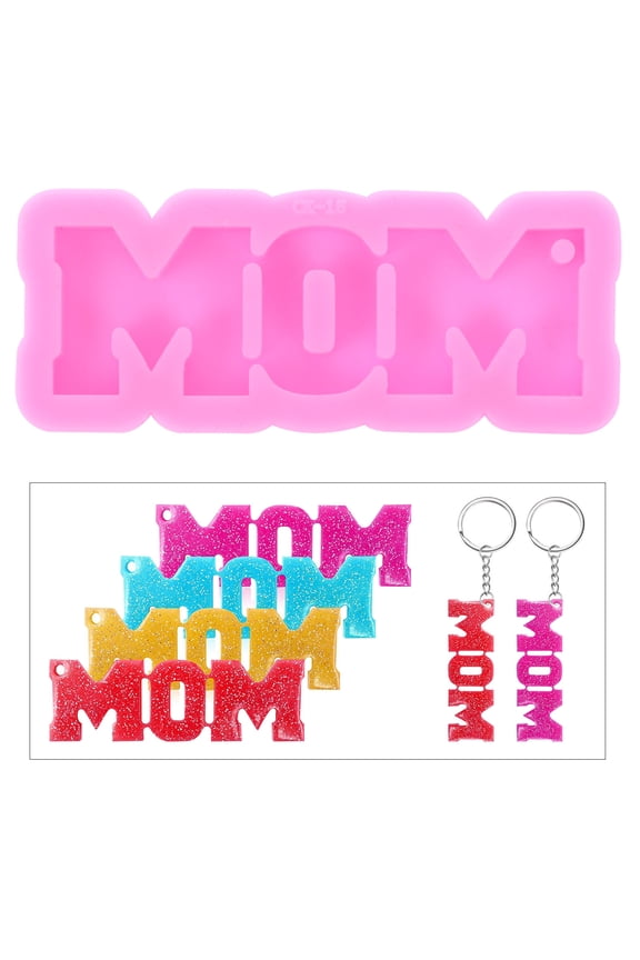 2Pcs Silicone Key Mold for Epoxy Resin Craft , , and Wear Resistant Design
