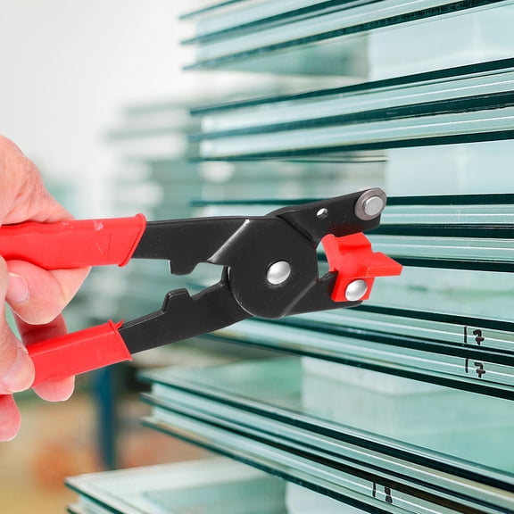 ifundom 2Pcs Multi Use Clipper Trimmers for Glass and Tile with Comfortable Red Handle