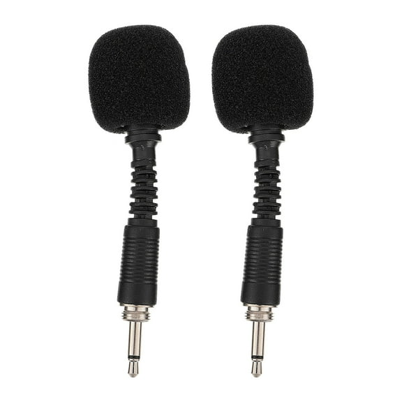 ifundom 2-Pack Microphones with Cable Inline Design, Black Plastic Wired Mics for Singing, Dancing, and Back to School Use