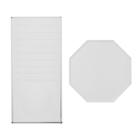 ifundom 2pcs Eyelash Extension Glass Holders Pallets Gasket Pallet Tools Glass Gaskets