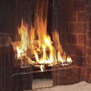 Ifundom Fireplace Mesh Screen Curtains, Iron Grey Protective Hearth Accessory, 2 Pieces, for Home Safety
