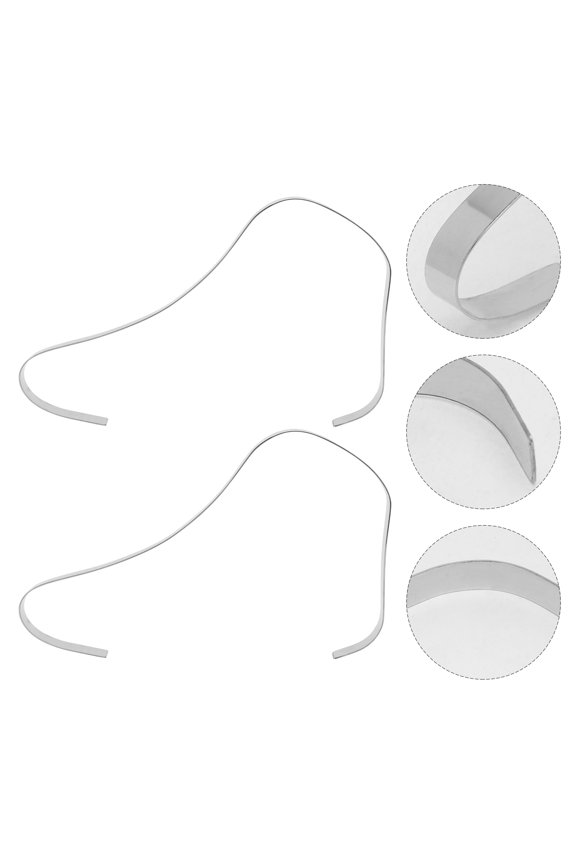 2pcs Stainless Steel Shoe Riser Shoe Shape Fixing Inserts for Sandals Home Use Support