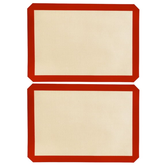 ifundom 2pcs Silicone Baking Mat Sheets Reusable Baking Mats Rolling Mats Baking Supply