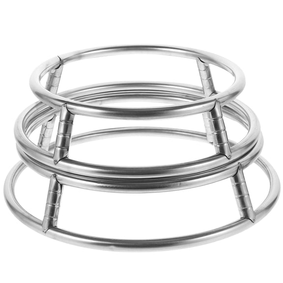 ifundom 2-Pack Stainless Steel Pot Rack Holders for Hot Pots, Kitchen Counter Organizer Stand, Space-Saving Storage Solution