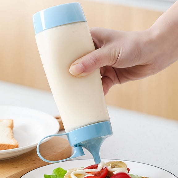 ifundom 3 Pack 6 oz Squeeze Bottles Assorted Colors Food Grade PE Plastic for Kitchen Cooking and Condiments