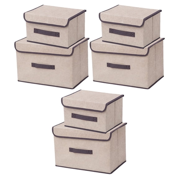 ifundom 3-Pack Non-Woven Fabric Clothing Storage Organizers for Clothes and Household Items, and Breathable