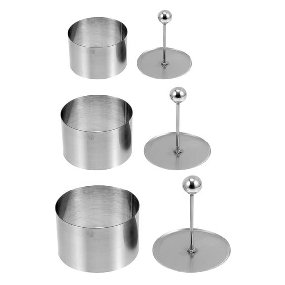 ifundom 3Sets Stainless Steel Cold Dish Shapers Lightweight Kitchen Plate Setting Tools for Chefs