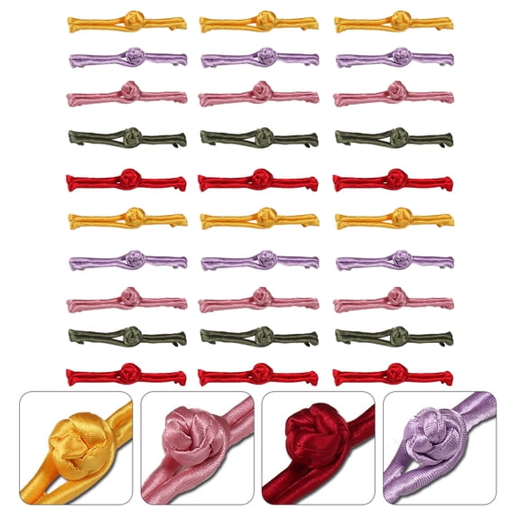 ifundom Ethnic Style Chinese Satin Button Assorted Colors for Clothing, Fashionable Accessories for Sewing and Craft