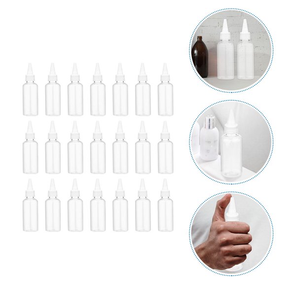 ifundom 35-Pack Leak-Proof Plastic Condiment Squeeze Bottles for Portable Use and Food Storage Containers