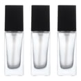 thumbnail image 1 of ifundom 3Pcs Glass Foundation Bottles Empty Lotion Bottles Refillable Bottles with Press Pump, 1 of 3