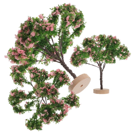 ifundom Realistic Green Scenery Trees for Model Trains, Diorama, and Miniature Landscape Decoration 3 Pieces