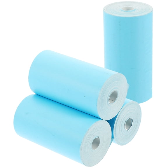 ifundom Color Thermal Paper Rolls Printable Receipt Printing Blue 4 Rolls Printer Compatible