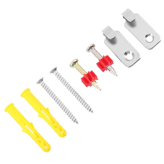 ifundom 4Sets Frame Hook Kit Plated Silver Steel Wall Nails for Home Garage and Basement Use