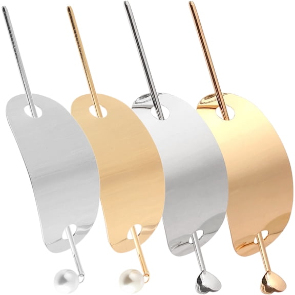 ifundom Alloy Gold Hair Bun Cuffs Assorted Color Metal Clips for Decor and Style