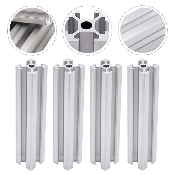ifundom 4Pcs Industrial Aluminum Profile Extrusion for CNC Frames Automation Equipment Parts