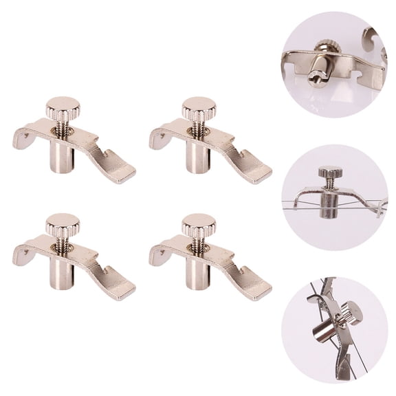 ifundom 4-Piece Stainless Steel Fine Tuners Set for Erhu Professional Musical Instrument Replacement Parts